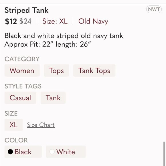 Striped Tank - Picture 5 of 5